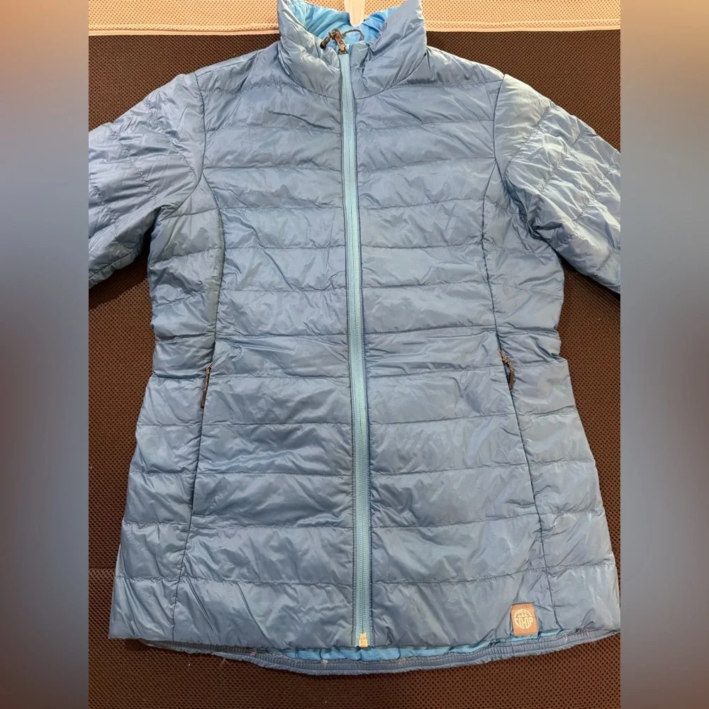 Rei Co-Op Women's Quilted Blue Puffer Jacket - Picture 3 of 8